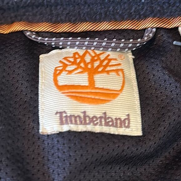 Timberland Super Deep Brow Mens Brown Fleece Vest Full Zip size XL NEW - Picture 5 of 7